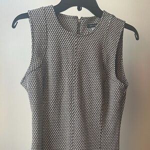 NWT Tommy Hilfiger Dress Size 4 Brown/white Jacquard Pattern
